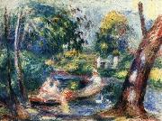 Pierre Renoir Landscape with River France oil painting artist